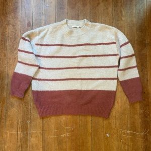 Boucle striped sweater